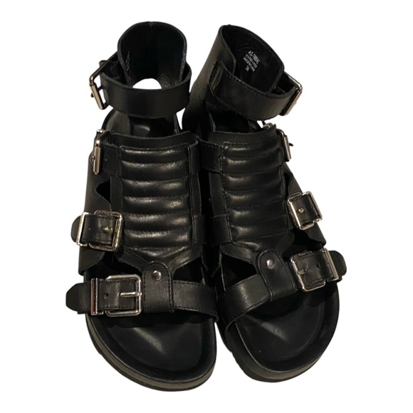 Ash black leather platform gladiator sandals. Sz 36 - Picture 5 of 16